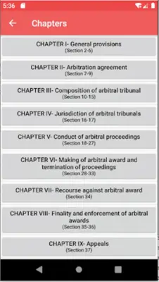 Arbitration and Conciliation A android App screenshot 3